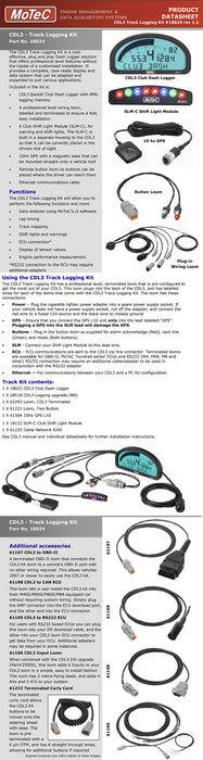 CDL3 Track Logging Kit