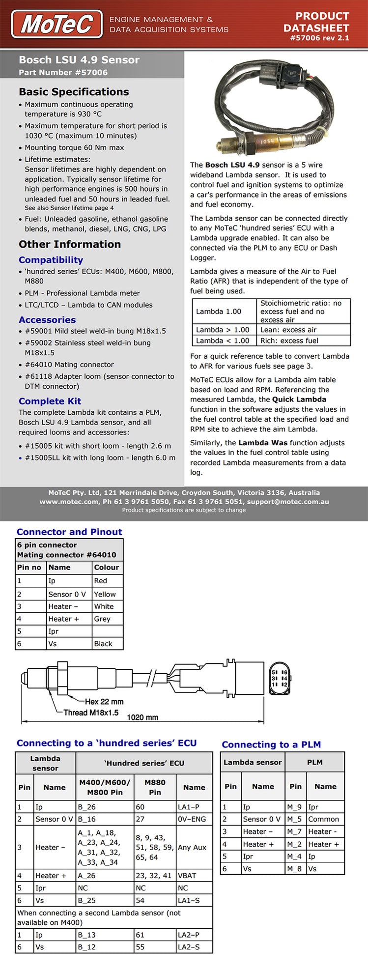 Bosch LSU 4.9 Lambda Sensor — GSpeed