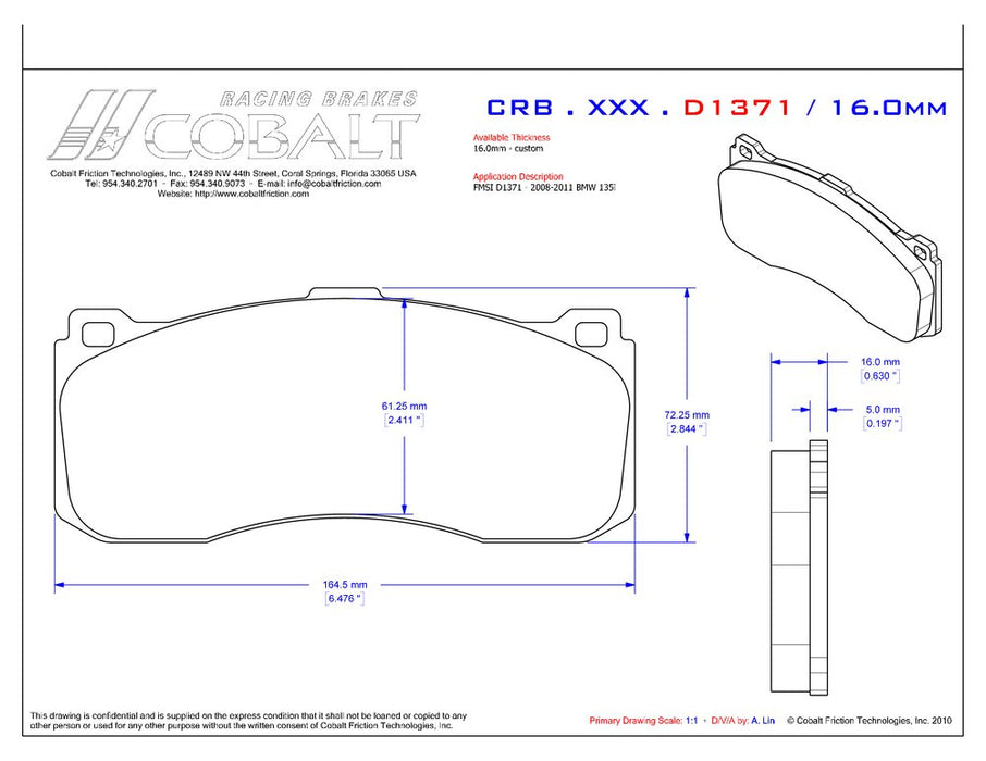 CRB.XRx.D1371 BMW F8X 1 Series (Front)