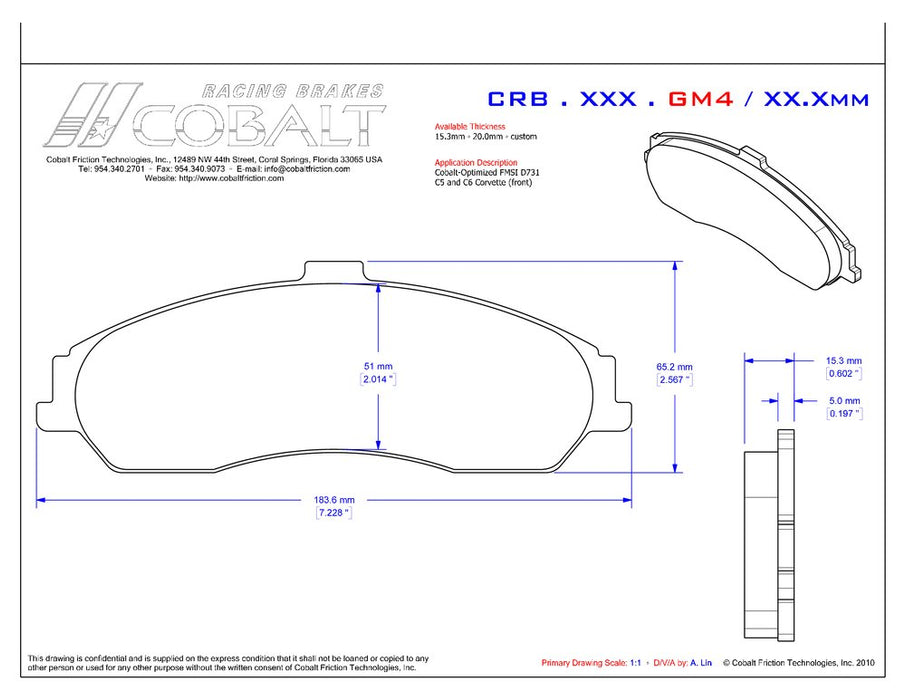 CRB.XRx.GM4 Corvette C5/C5 Z06/C6 (Optimized Front)