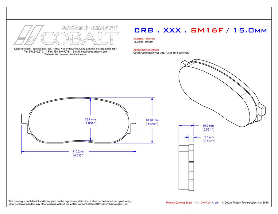 CRB.XRx.SM16F Miata NA6 (Cobalt Optimized Front)