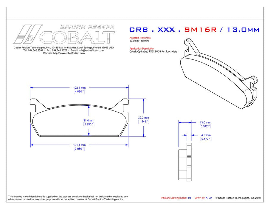 CRB.XRx.SM16R Miata NA6 (Cobalt Optimized Rear)