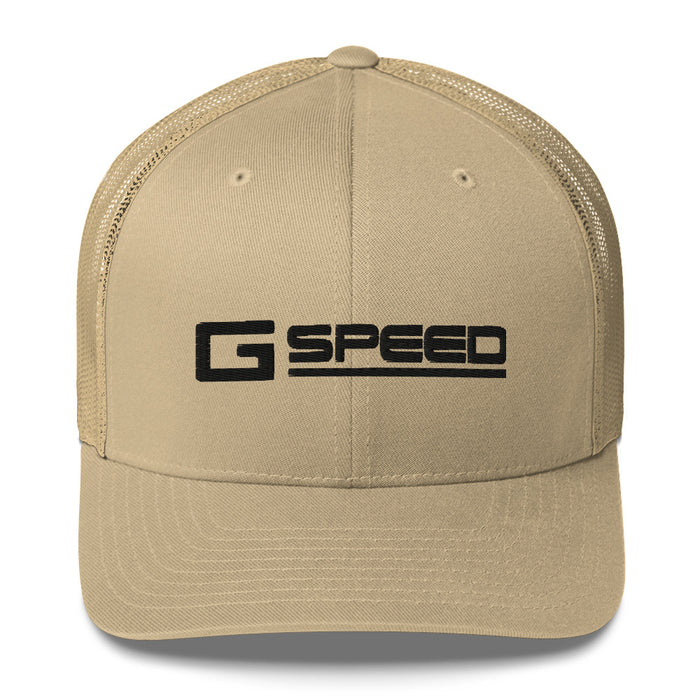 Gspeed Black Logo Mesh Hat