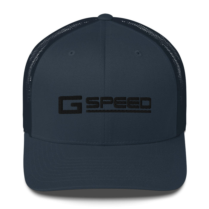 Gspeed Black Logo Mesh Hat