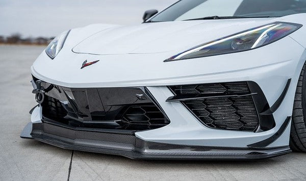 Verus Engineering C8 Corvette Carbon Polyweave Splitter